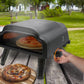 Flame King Outdoor Portable 14-inch Propane Pizza Oven Gas 360 Degree Rotating Stone