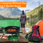 Flame King Portable 3 Burner Grill Propane Gas Camping Stove Toast Tray
