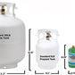 Flame King Portable 5lb Propane Tank LP Cylinder with OPD & Gauge