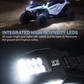 Off Road Side Mirror Pair With Sidewinder LED Pod Lights