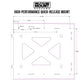 Quick-Release Mount for Starlink High Performance In-Motion Dish (Gen 2)