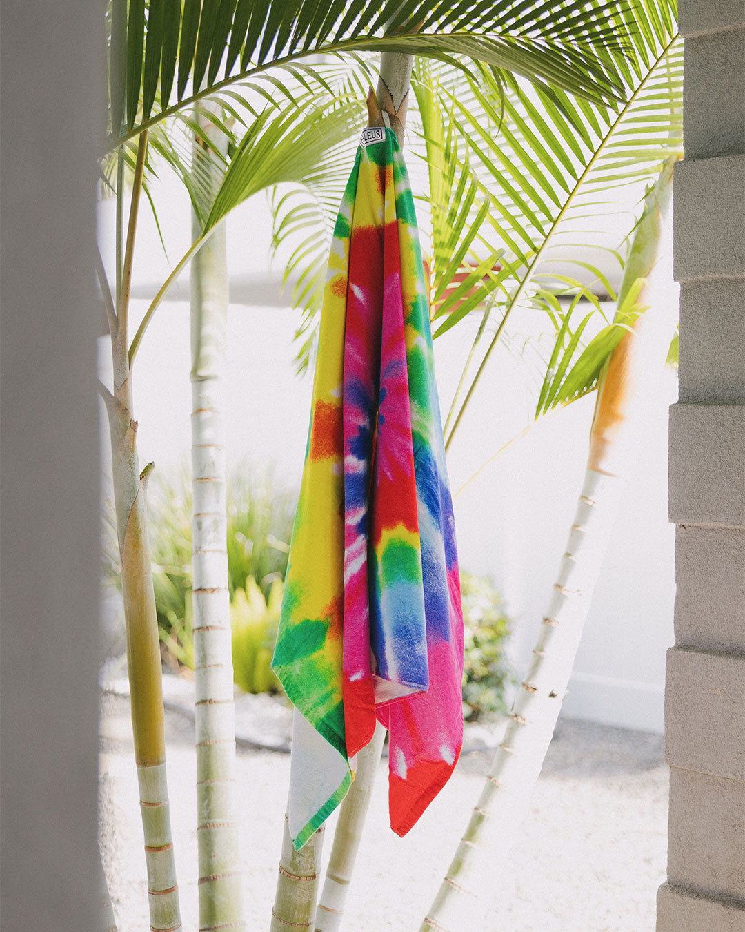 Tie Dye Rainbow Beach ECO Towel