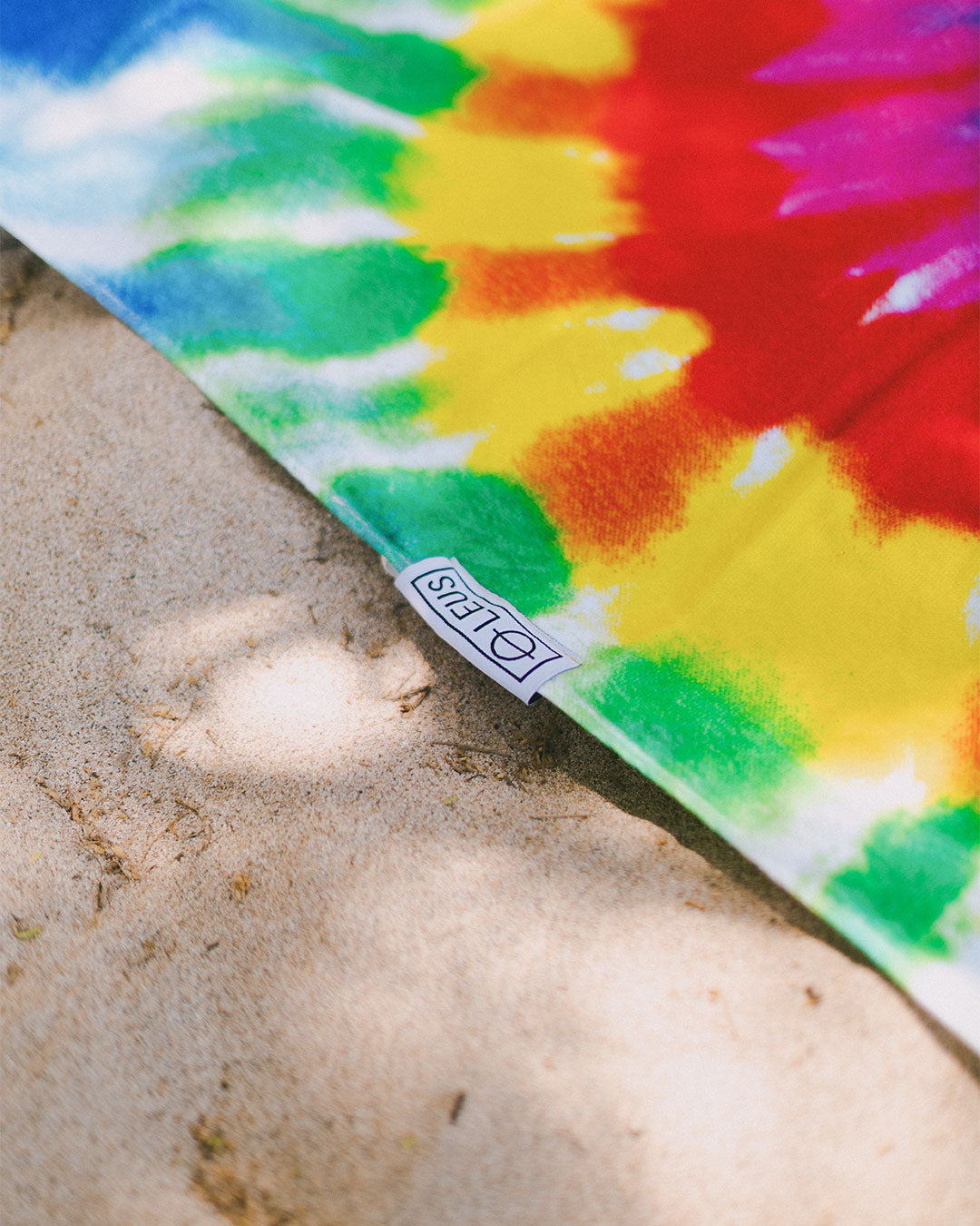 Tie Dye Rainbow Beach ECO Towel