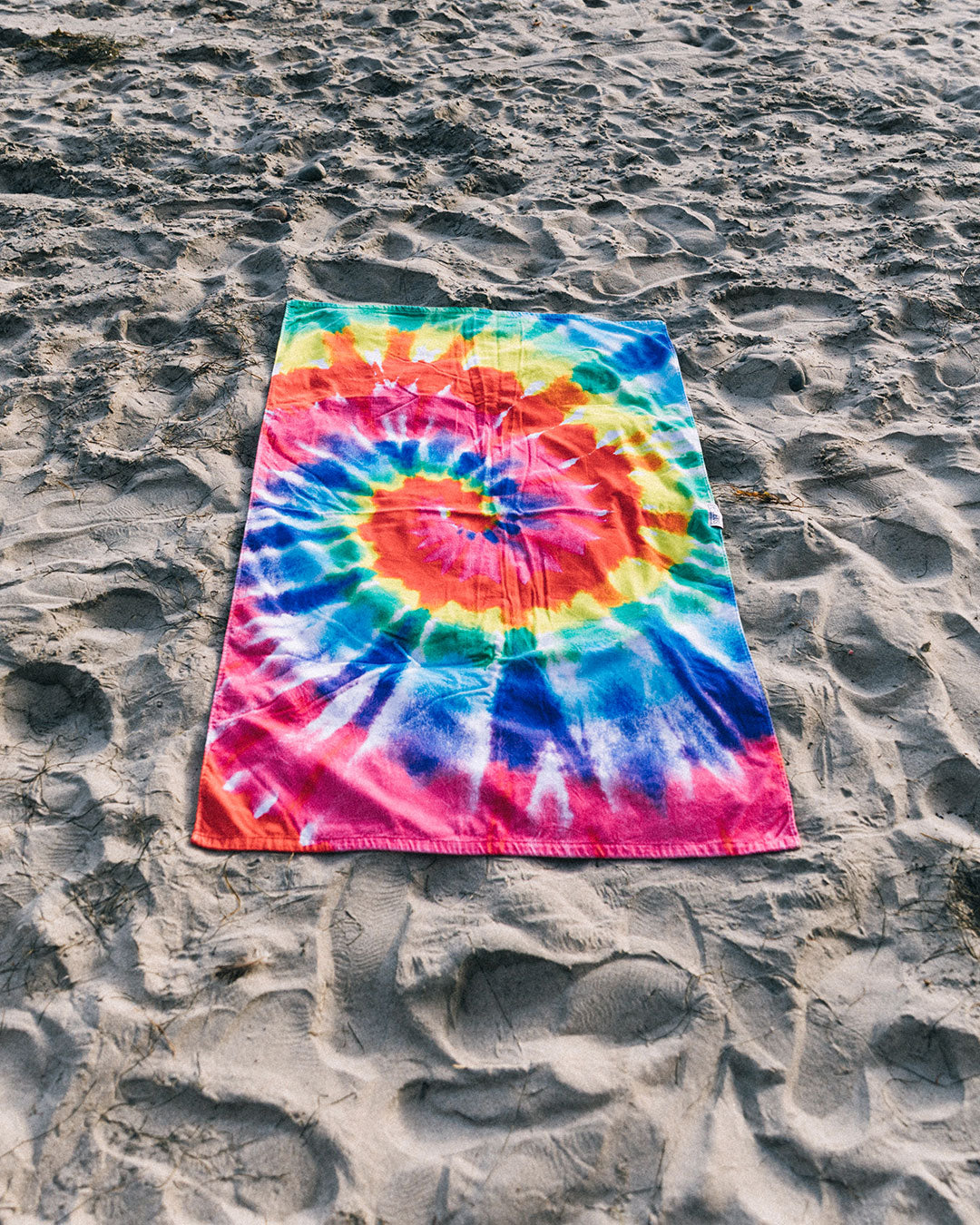 Tie Dye Rainbow Beach ECO Towel