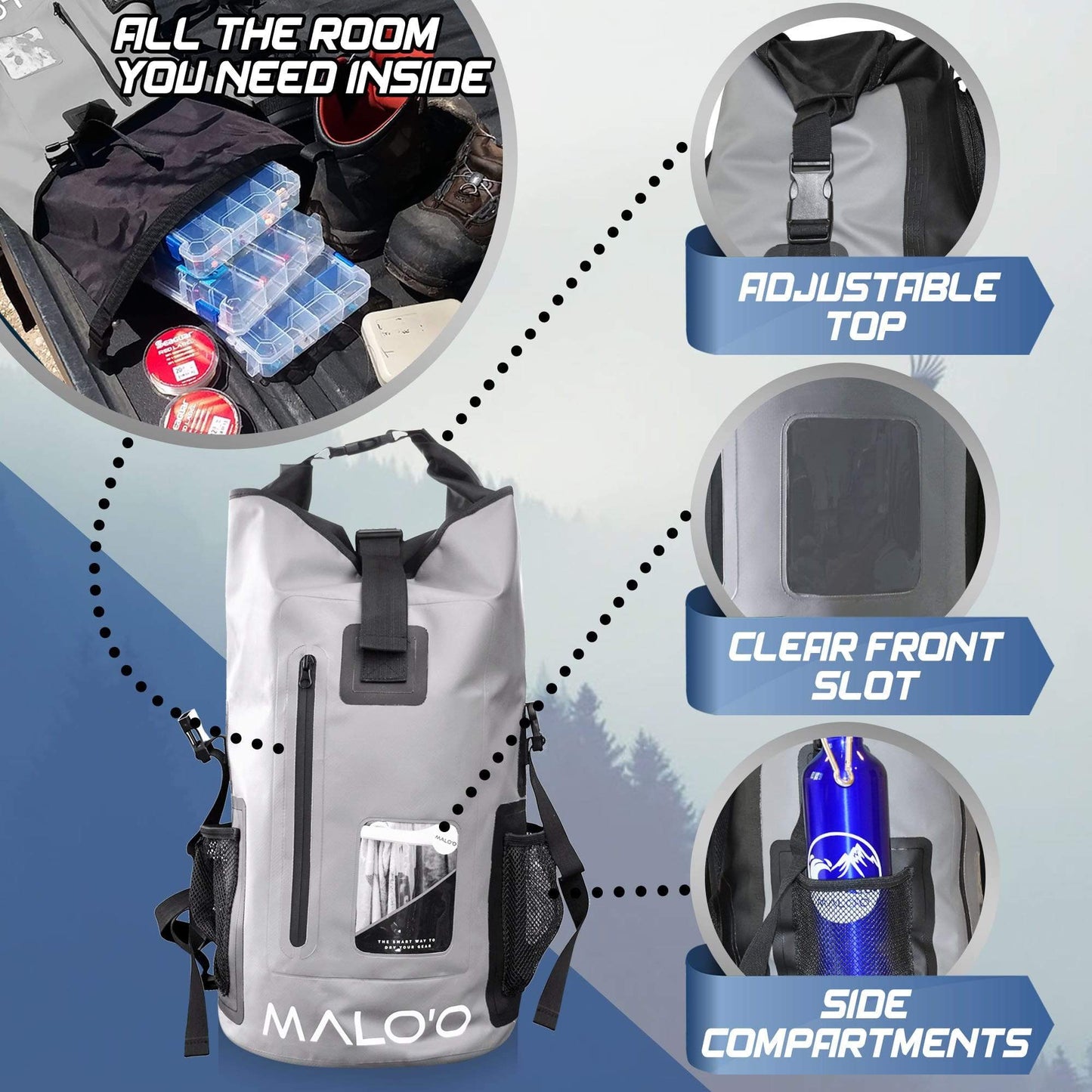 DryPack 30 Liter Waterproof Backpack