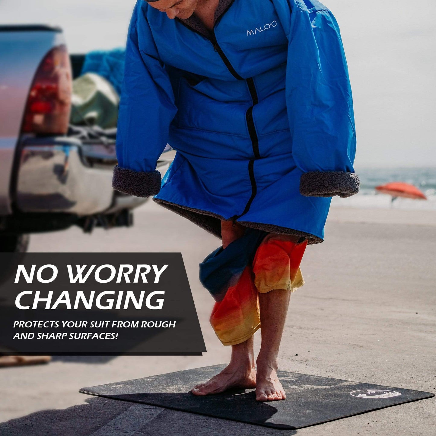 Malo'o Shoreline Changing Mat – Quick-Dry Surf Changing Mat for Beach & Travel