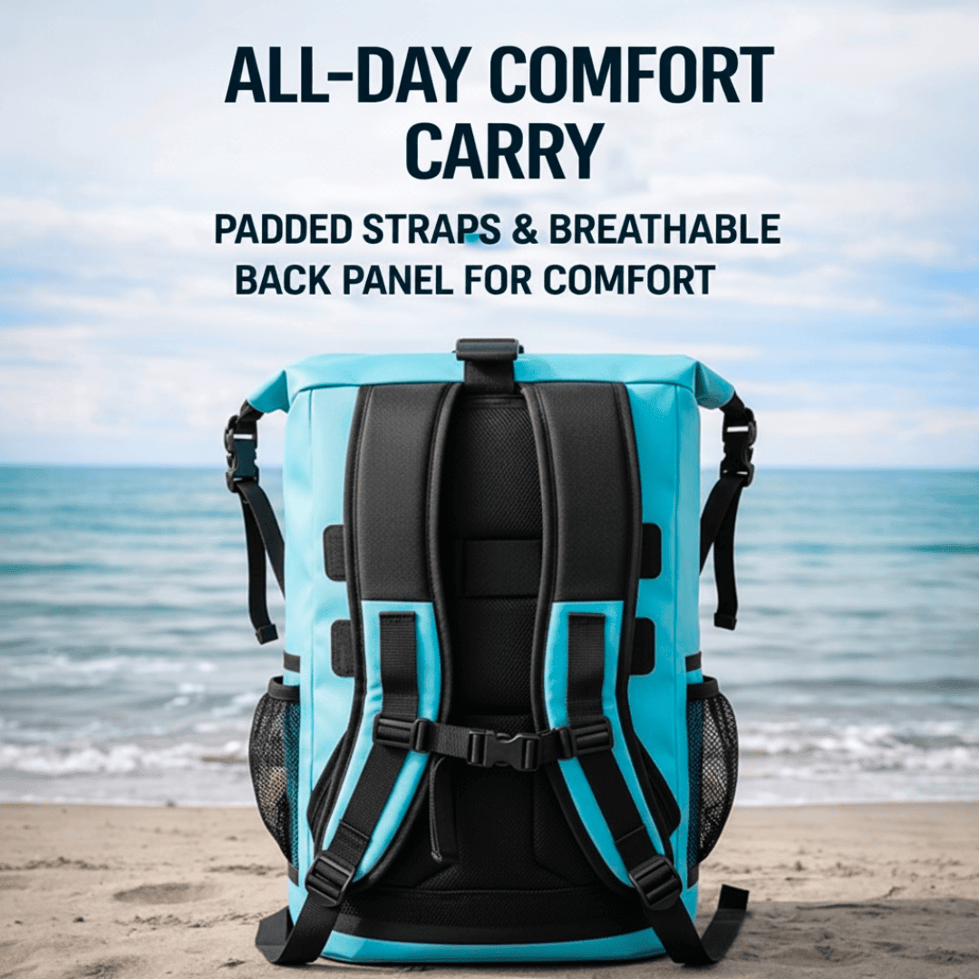30L Waterproof Backpack – Roll-Top Dry Bag for Beach, Travel & Outdoor Gear