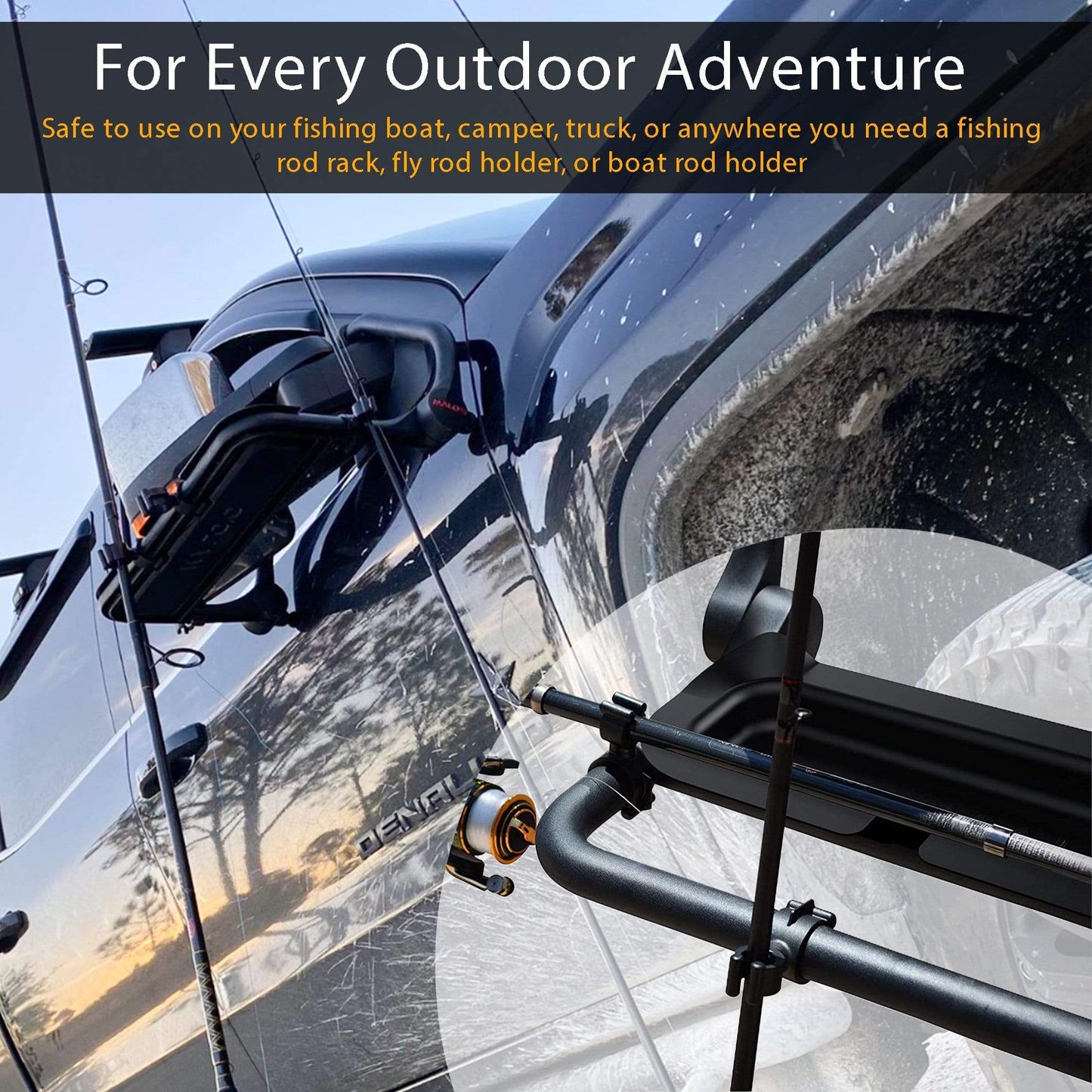 DryRack Fishing Rod Holder – Portable Rod Rack for Vehicle & Outdoor Use
