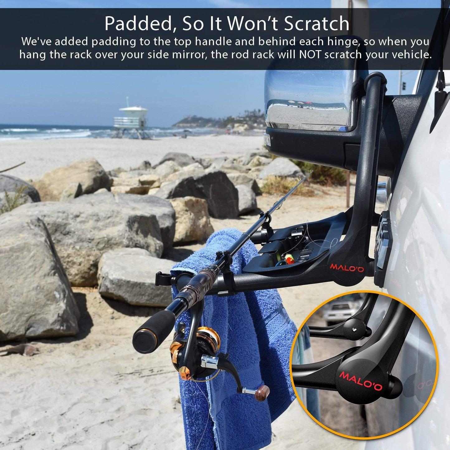 DryRack Fishing Rod Holder – Portable Rod Rack for Vehicle & Outdoor Use