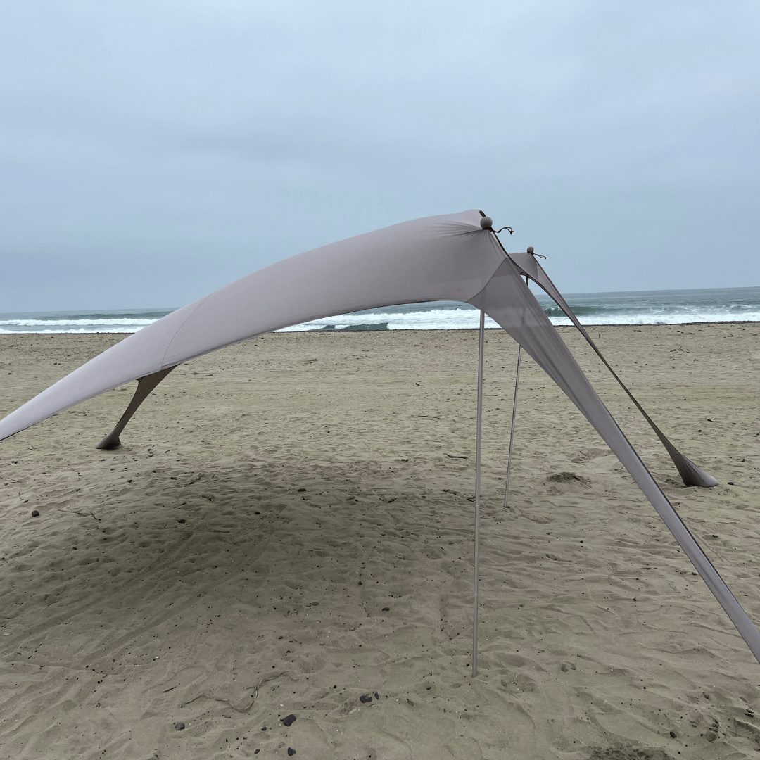 DualShade™ 10x10 - Instant beach shade. Vehicle-ready awning
