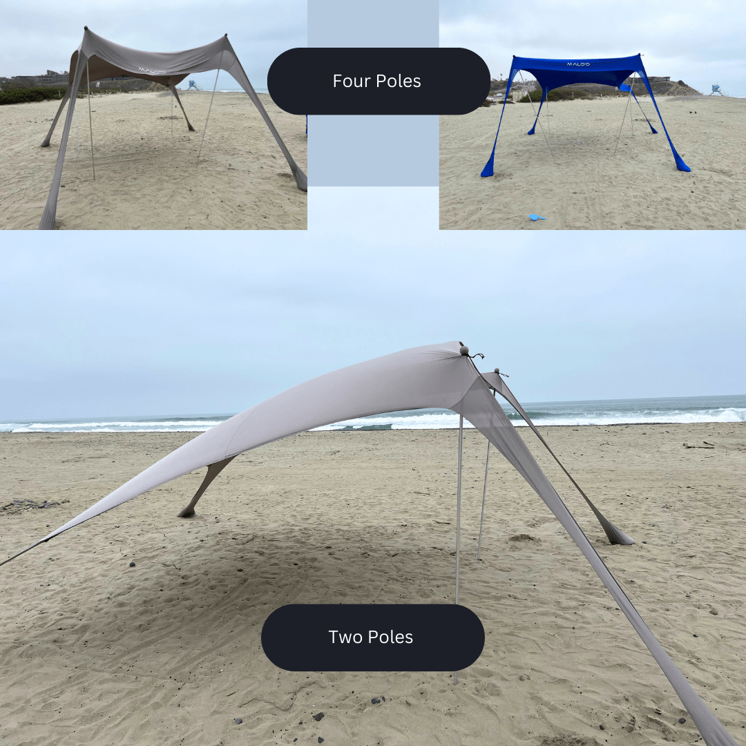 DualShade™ 10x10 - Instant beach shade. Vehicle-ready awning