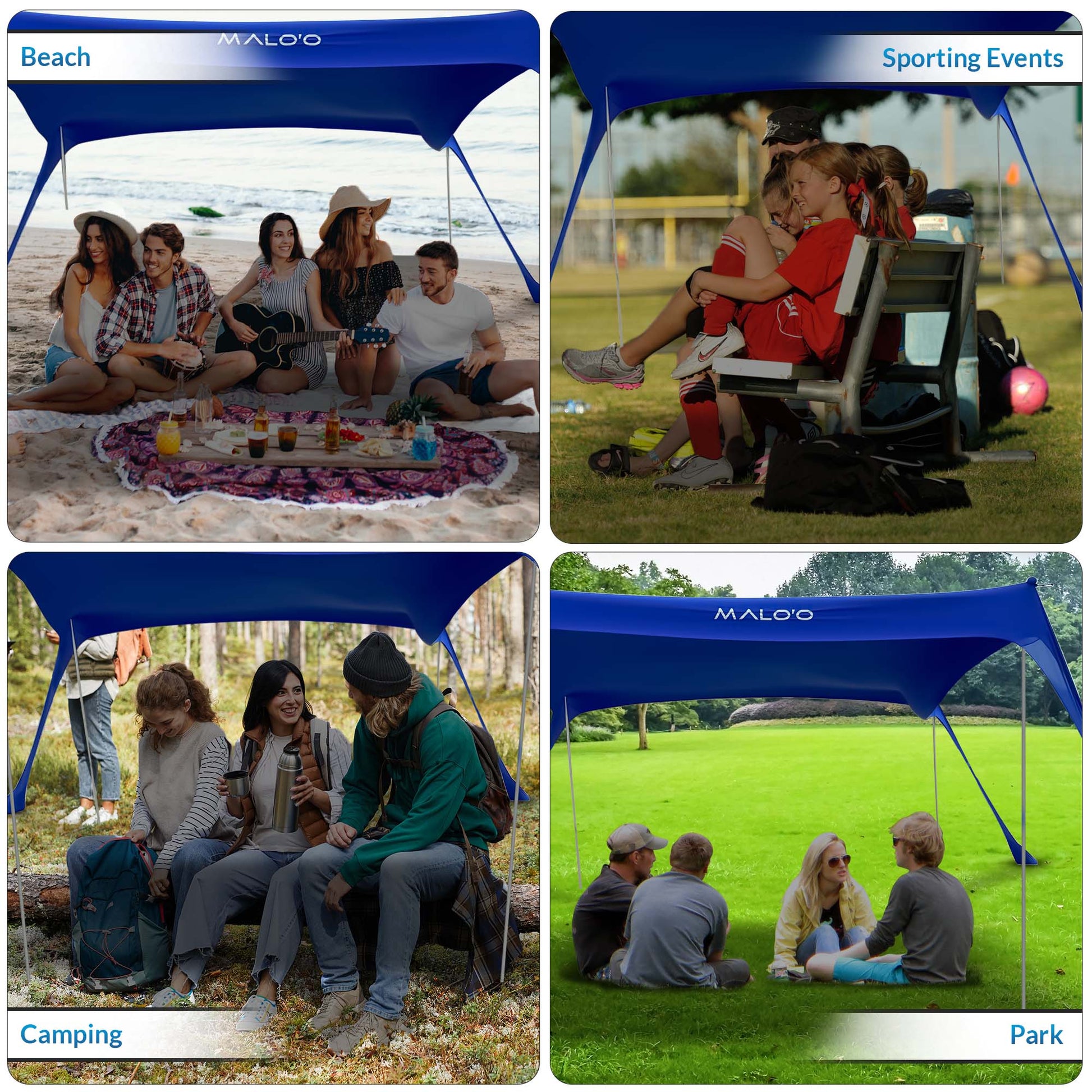 DualShade™ 10x10 - Instant beach shade. Vehicle-ready awning
