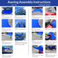 DualShade™ 10x10 - Instant beach shade. Vehicle-ready awning