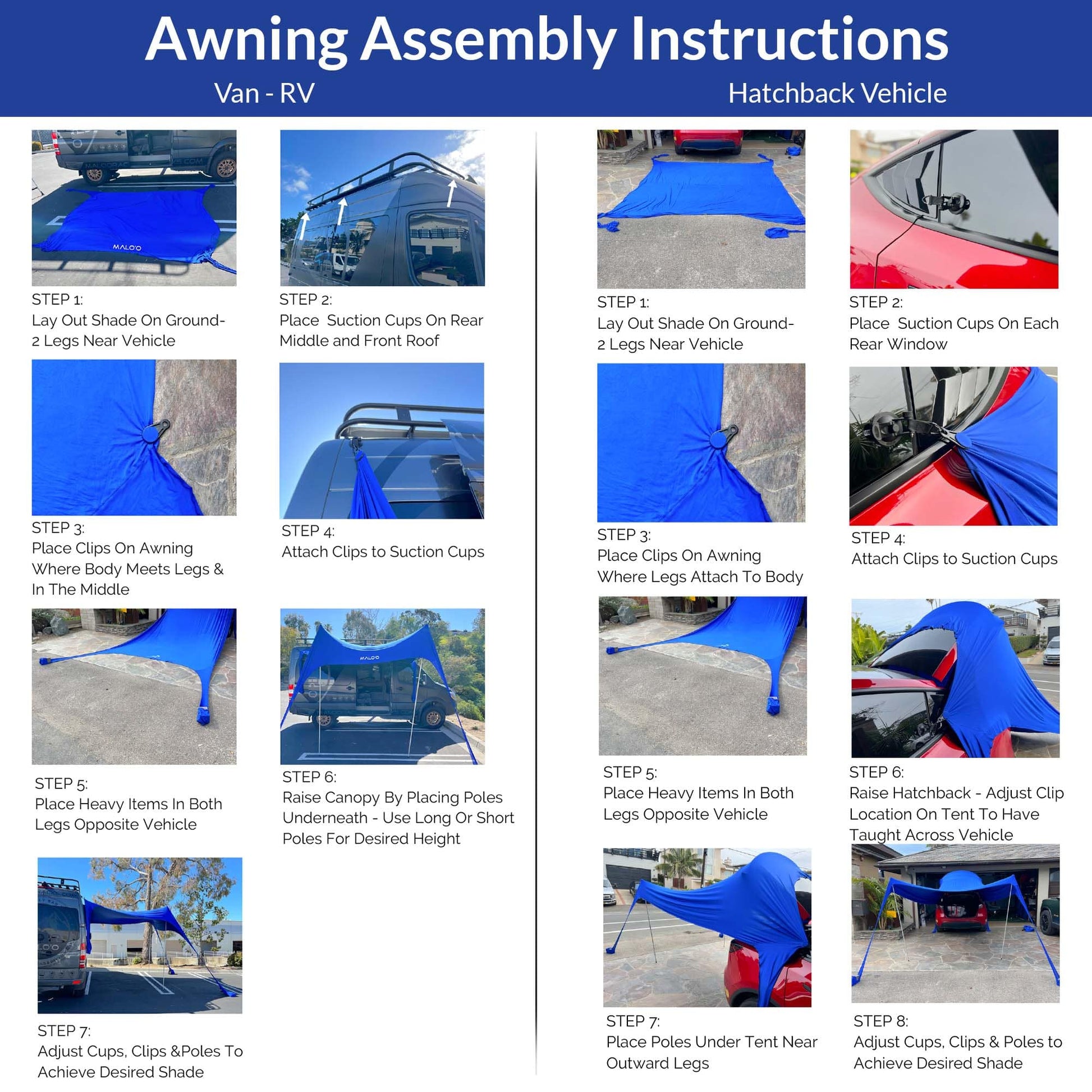 DualShade™ 10x10 - Instant beach shade. Vehicle-ready awning