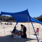 DualShade™ 10x10 - Instant beach shade. Vehicle-ready awning