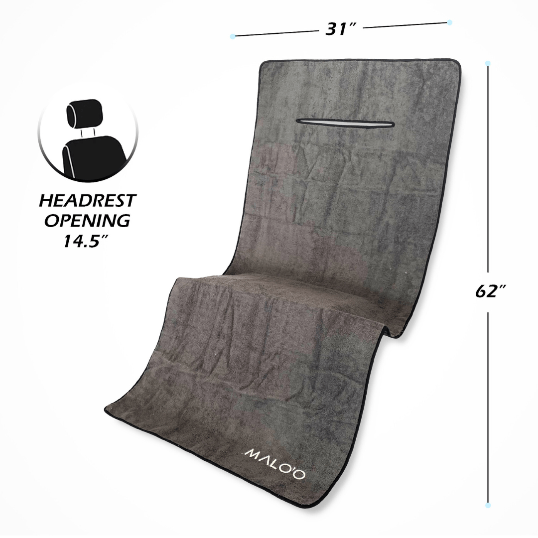 SeatGuard Terry Cloth Car Seat Cover (2-Pack) – Soft, Absorbent Seat Protector for Beach, Gym & Travel