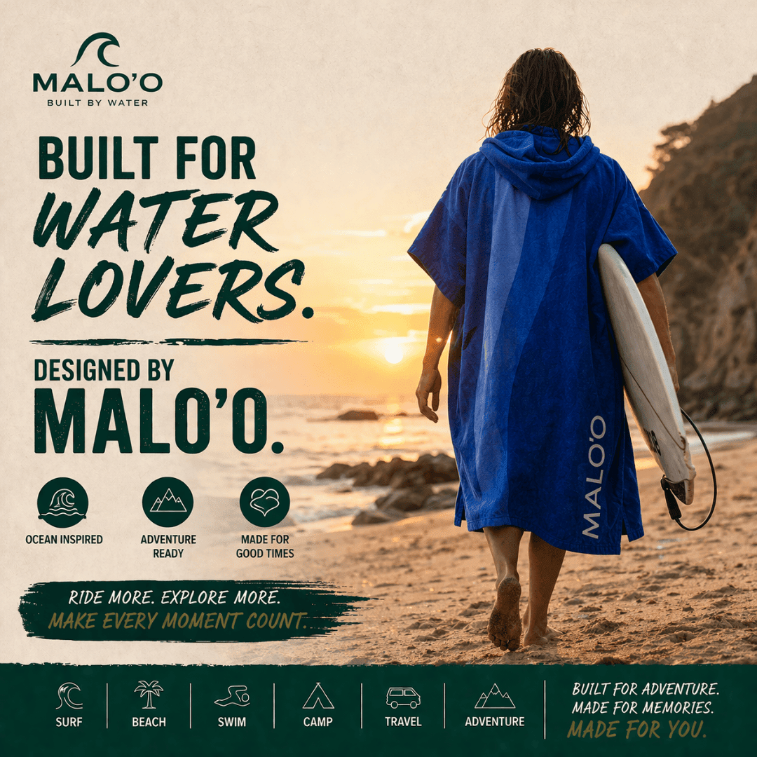 Mehana Changing Poncho – Quick-Dry Surf Poncho & Hooded Towel for Beach & Water Adventures