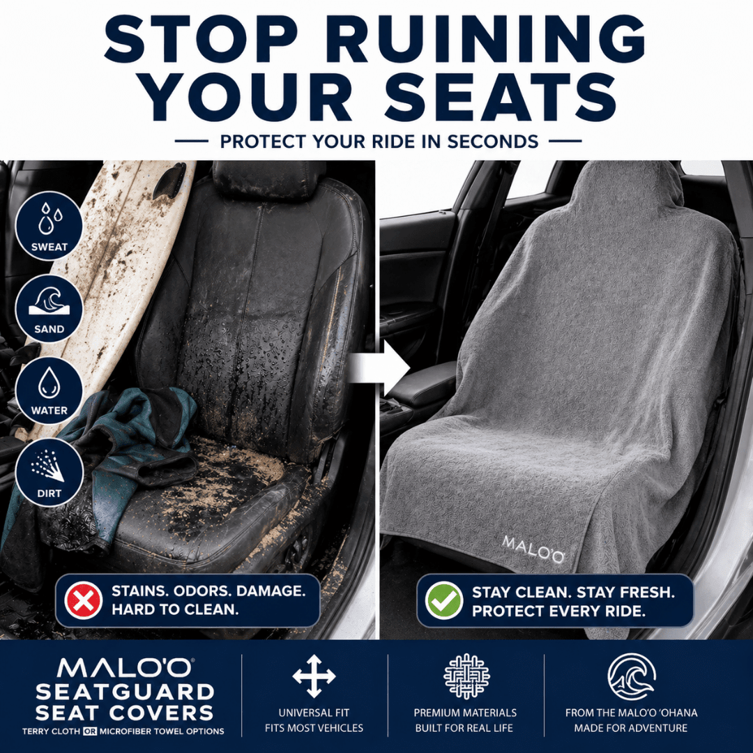 SeatGuard Terry Cloth Seat Cover (2-Pack) – Soft, Absorbent Seat Protector for Beach, Gym & Travel
