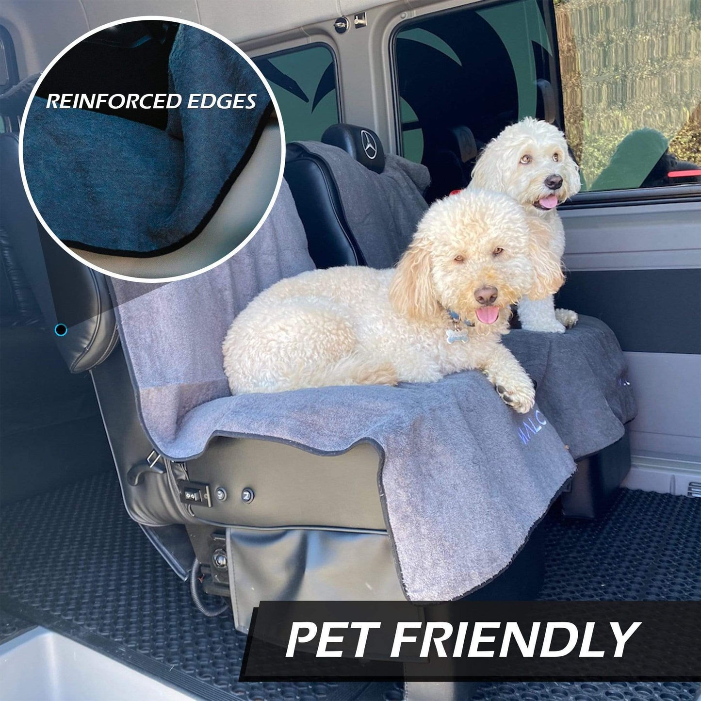 SeatGuard Terry Cloth Seat Cover (2-Pack) – Soft, Absorbent Seat Protector for Beach, Gym & Travel
