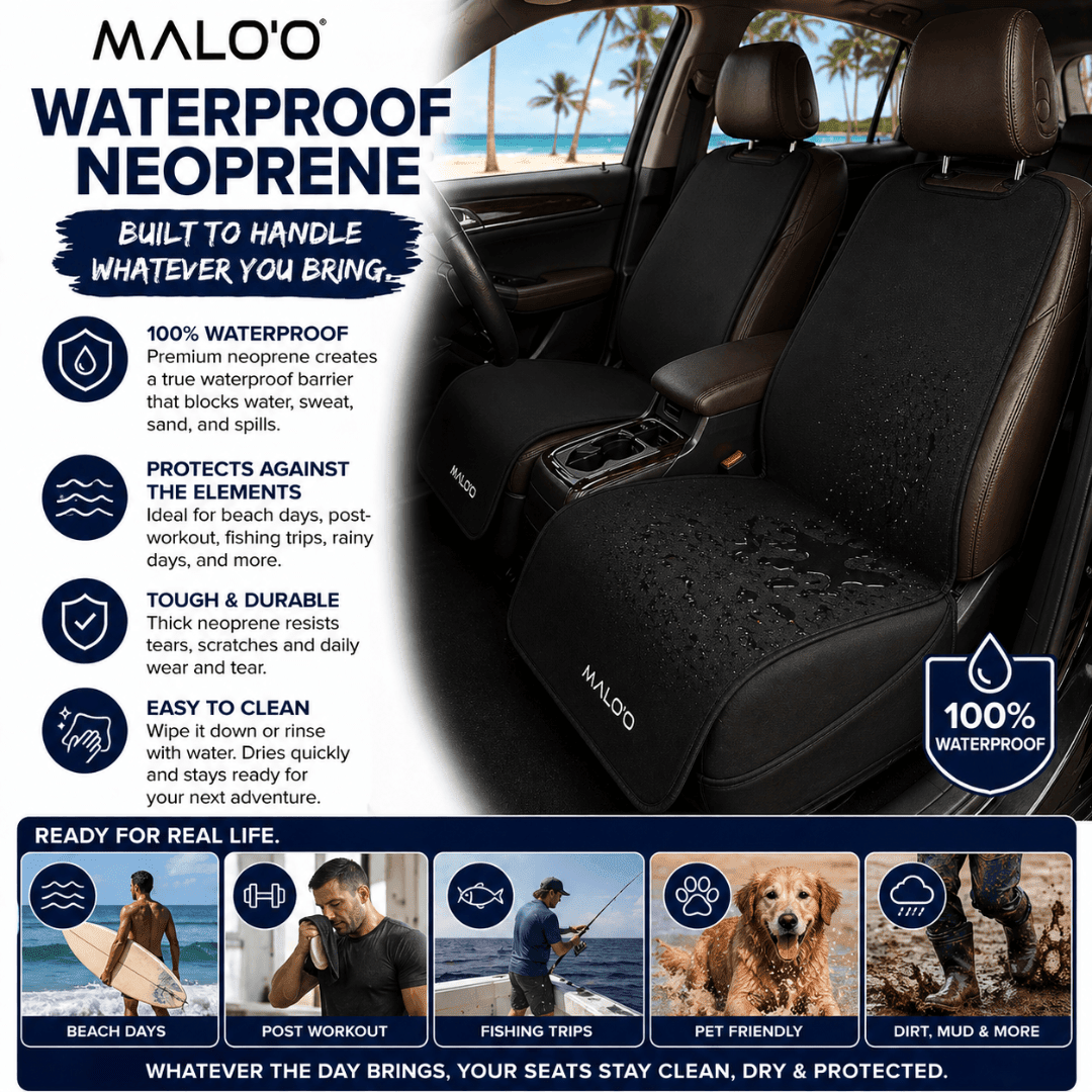 SeatGuard Waterproof Seat Cover (2-Pack) – Durable Seat Protector for Beach, Gym & Pets