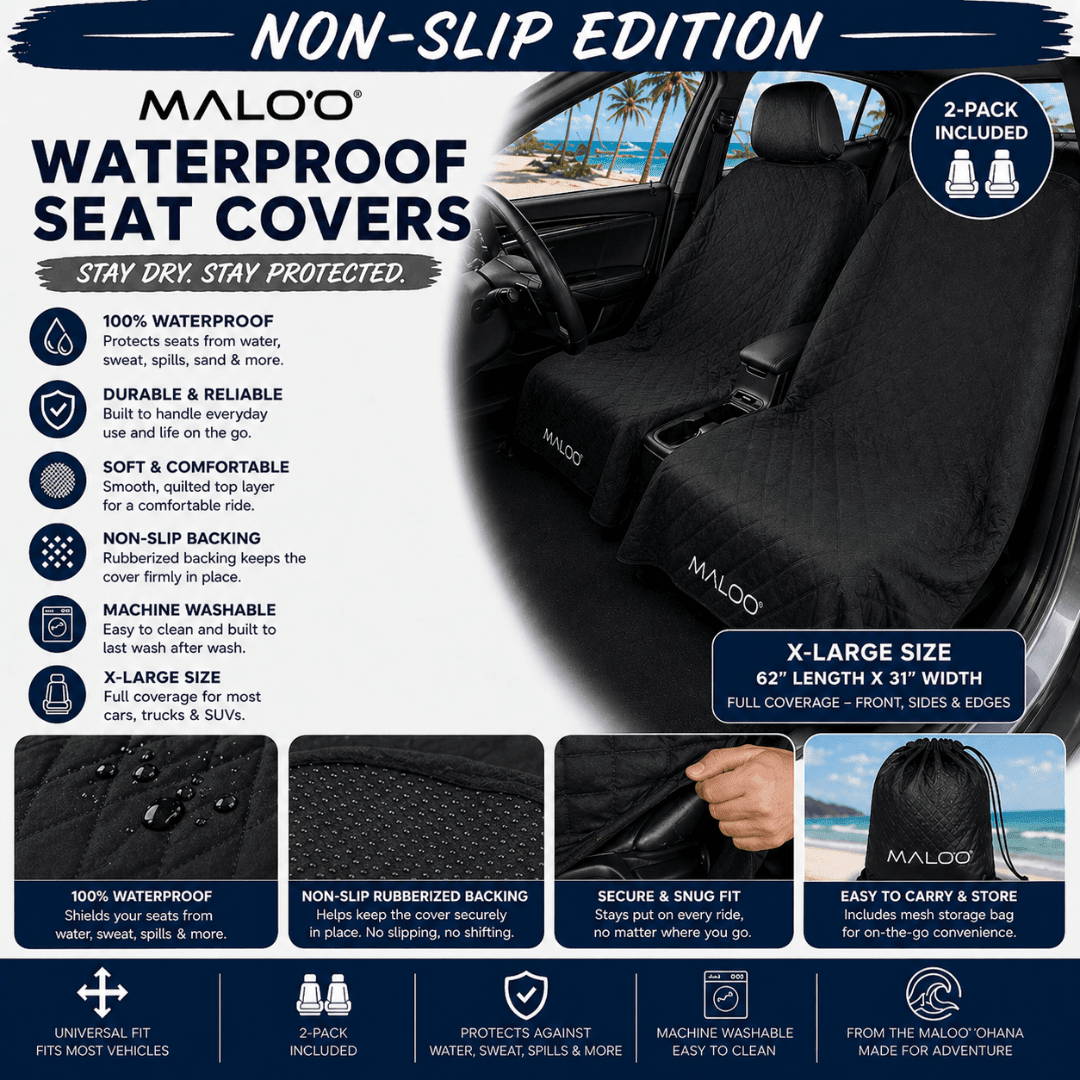 SeatGuard Waterproof Seat Cover (2-Pack) – Durable Seat Protector for Beach, Gym & Pets