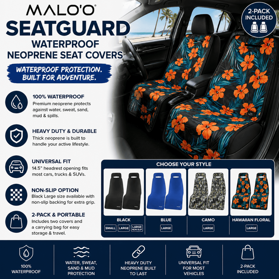 SeatGuard Waterproof Seat Cover (2-Pack) – Durable Seat Protector for Beach, Gym & Pets