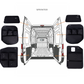 Mercedes Sprinter Rear Door Storage Panels Bundle (Upper, Middle & Lower)
