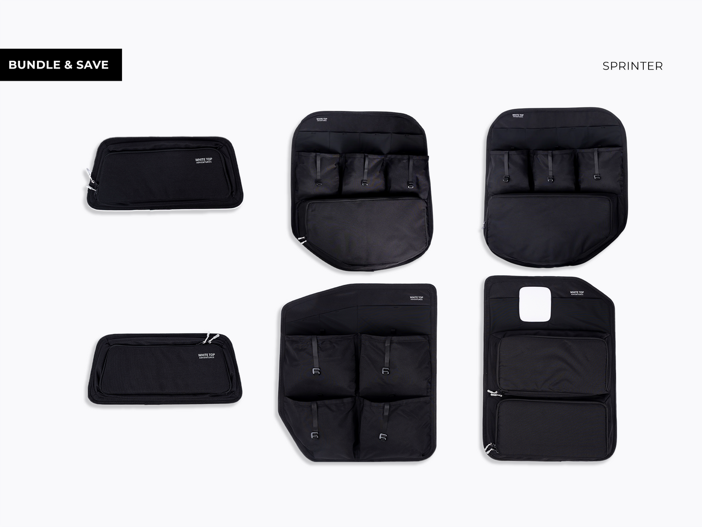 Mercedes Sprinter Rear Door Storage Panels Bundle (Upper, Middle & Lower)