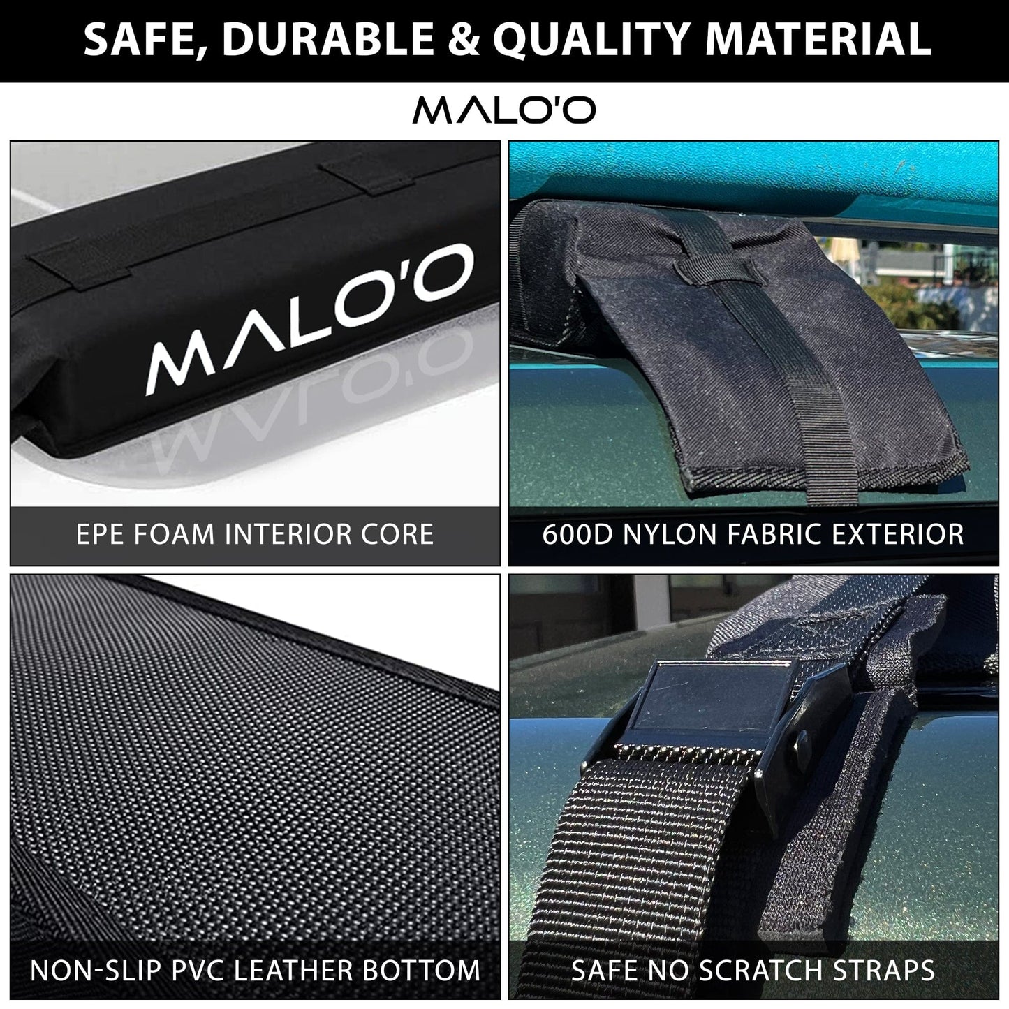 Surfboard Roof Rack – Soft Rack for Cars & SUVs for Safe Board Transport
