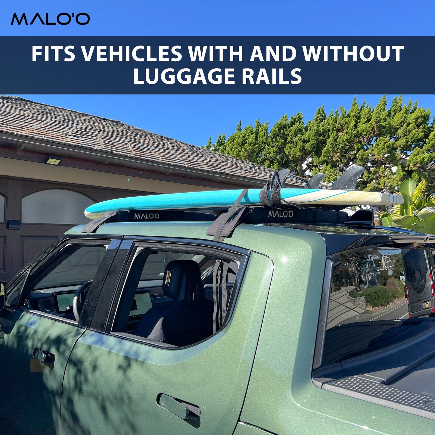 Surfboard Roof Rack – Soft Rack for Cars & SUVs for Safe Board Transport