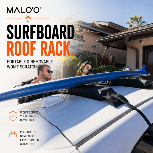 Surfboard Roof Rack – Soft Rack for Cars & SUVs for Safe Board Transport