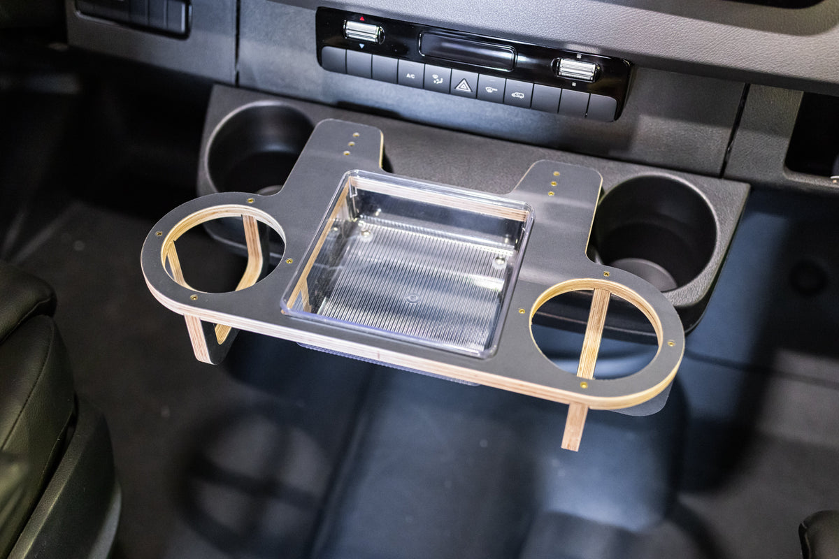 Sprinter Cup Holder Upgrade Console Extension - The Van Mart