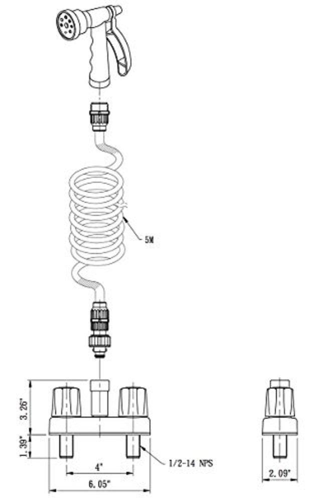 Indoor/Outdoor Shower (Quick disconnect)